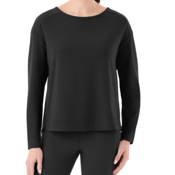 NWT Longe Sleeve Active Tee  black  large - Picture 1 of 8
